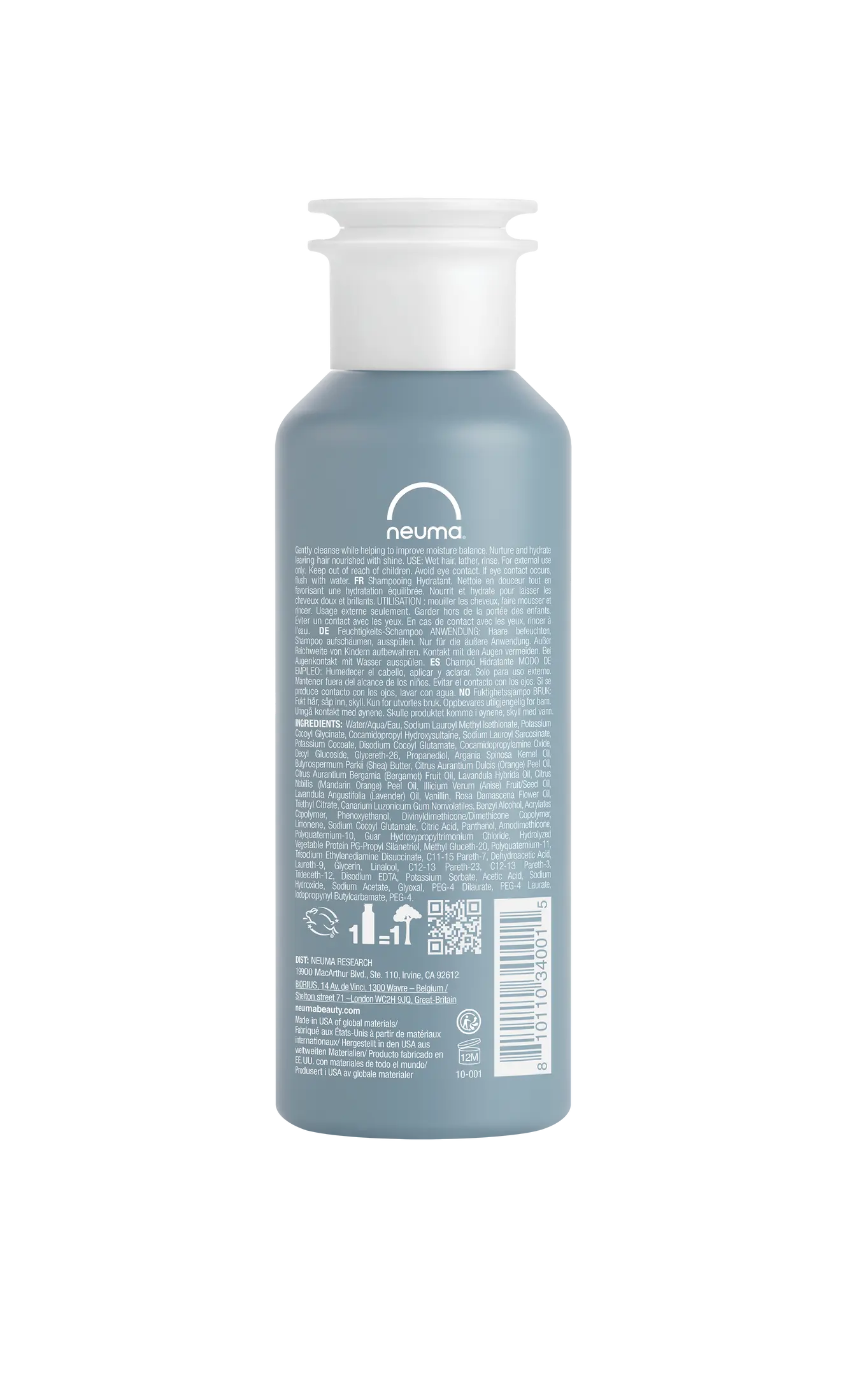 Увлажняющий шампунь для волос NEUMA - Neu  Moisture Shampoo  250мл NeuMoisture_Shampoo_250ml_back