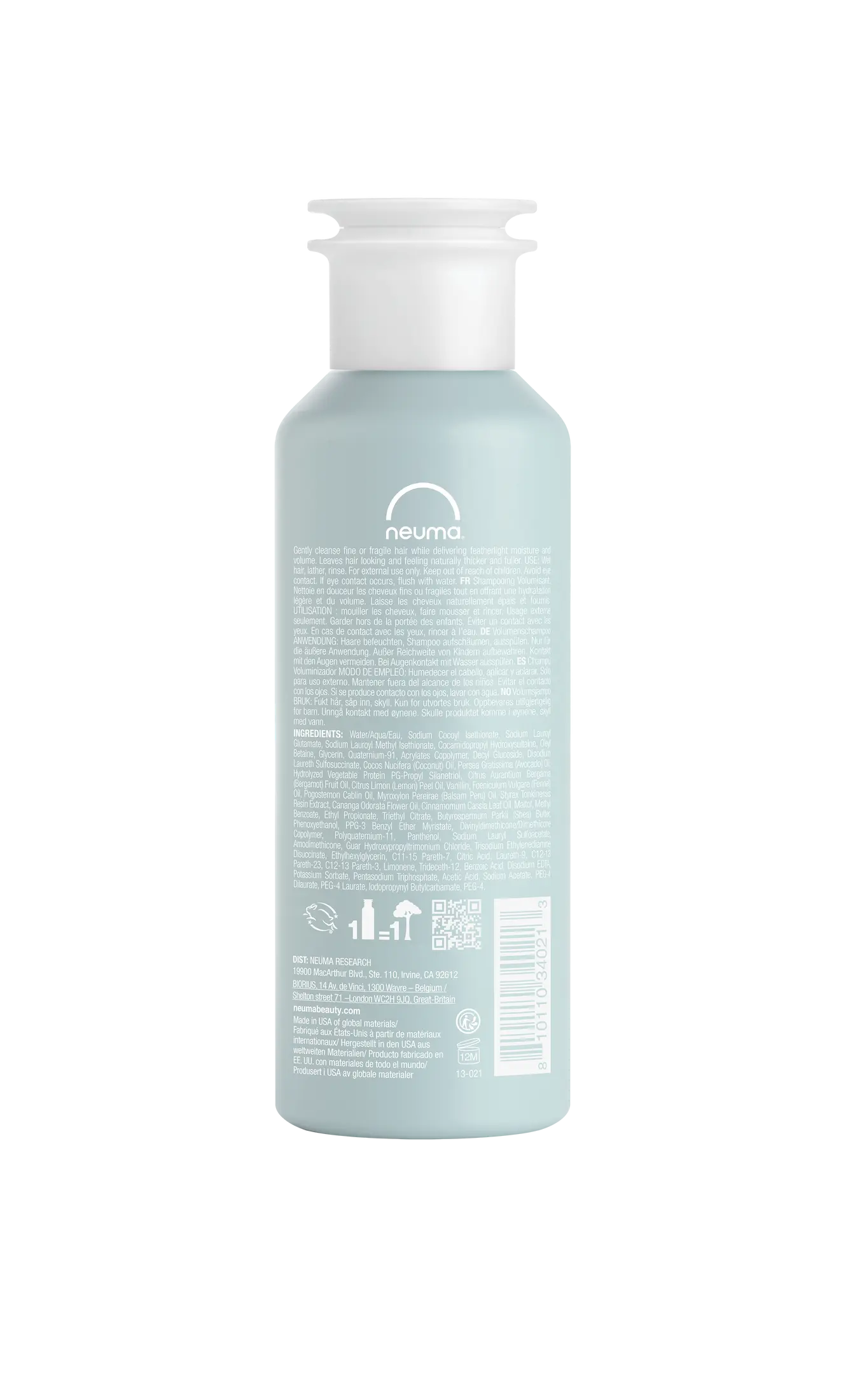 Шампунь для объема волос NEUMA Neu Volume Shampoo 250мл NeuVolume_Shampoo_250ml_back