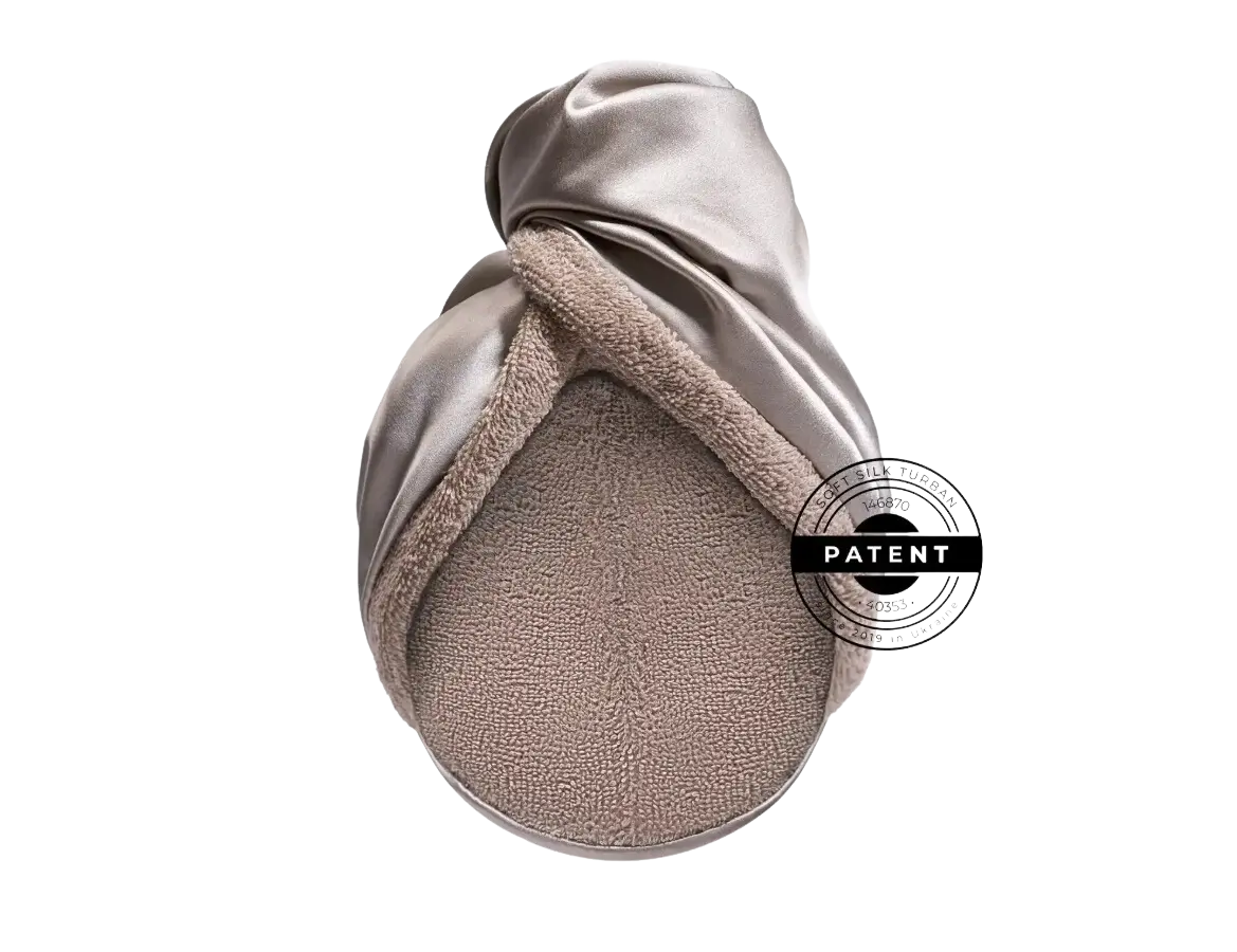 HAIR TURBAN TAUPE ДВУХСТОРОННЕЕ ПОЛОТЕНЦЕ-ТЮРБАН ДЛЯ ДЕЛИКАТНОЙ СУШКИ ВОЛОС (СЕРО-БЕЖЕВЫЙ) HAIR TURBAN TAUPE ДВУХСТОРОННЕЕ ПОЛОТЕНЦЕ-ТЮРБАН ДЛЯ ДЕЛИКАТНОЙ СУШКИ ВОЛОС (СЕРО-БЕЖЕВЫЙ)1