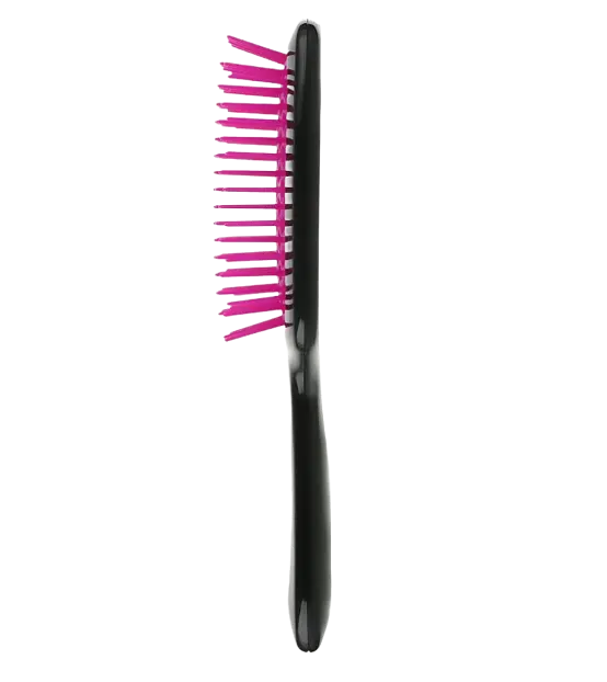 Расческа для волос, черная-фуксия Janeke Superbrush 9см/21см малиново-чорна2