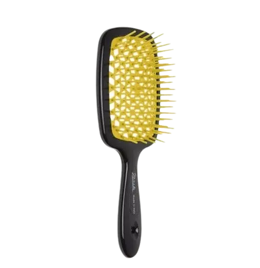 Расческа для волос, черный с желтым Janeke Superbrush 9см/21см Расческа для волос, черный с желтым Janeke Superbrush 9см21см2