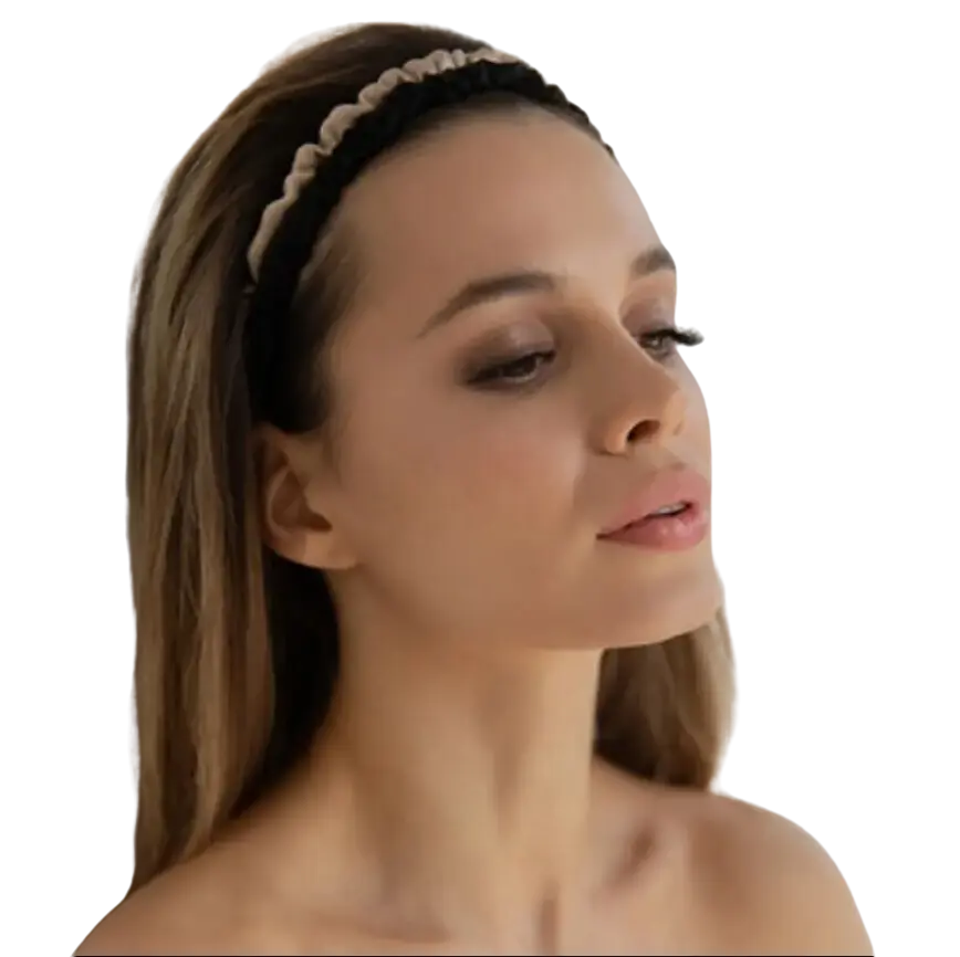 THIN SILK HAIR HOOP KIT НАБОР ОБРУЧЕЙ-РЕЗИНОК ДЛЯ ВОЛОС (РОЗОВЫЙ-БЕЛЫЙ) MON MOU THIN SILK HAIR HOOP KIT НАБОР ОБРУЧЕЙ-РЕЗИНОК ДЛЯ ВОЛОС (ЧЕРНЫЙ-БЕЖЕВЫЙ)3