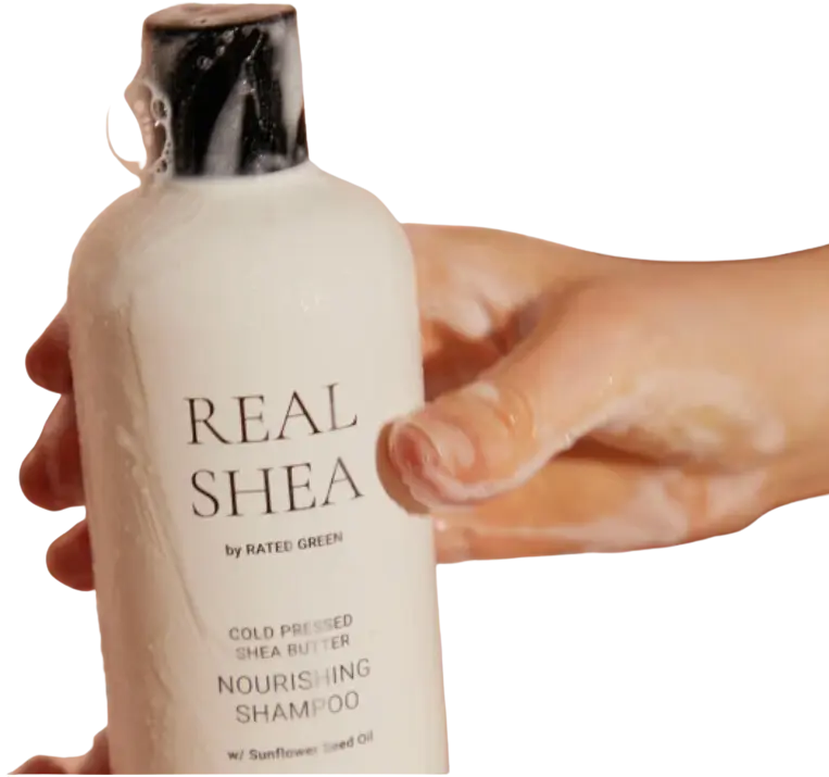 REAL SHEA BUTTER NOURISHING SHAMPOO ПИТАТЕЛЬНЫЙ ШАМПУНЬ ДЛЯ СУХИХ, ВЬЮЩИХСЯ И ПОВРЕЖДЕННЫХ ВОЛОС 400 мл RATED GREEN REAL SHEA BUTTER NOURISHING SHAMPOO2