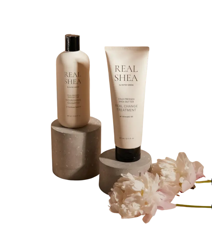 REAL SHEA COLD PRESSED SHEA BUTTER CHANGE TREATMENT ПИТАТЕЛЬНАЯ МАСКА ДЛЯ СУХИХ, ВЬЮЩИХСЯ И ПОВРЕЖДЕННЫХ ВОЛОС RATED GREEN REAL SHEA COLD PRESSED SHEA BUTTER CHANGE TREATMENT2
