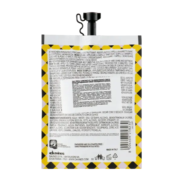 THE RENAISSANCE CIRCLE МАСКА-ВОССТАНОВЛЕНИЕ ДЛЯ ХРУПКИХ ВОЛОС, DAVINES - 50 мл THE RENAISSANCE CIRCLE2