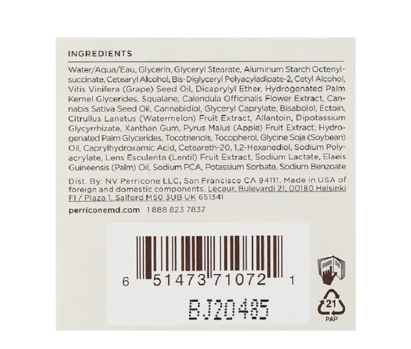 CBD HYPOSKIN CALMING MOISTURIZER Успокаивающий увлажняющий крем для чувствительной кожи - 59 мл Hypoallergenic CBD Sensitive Skin Therapy Nourishing & Calming Moisturizer - Успокаивающий увлажняющий крем для чувствительной кожи - 59 мл4