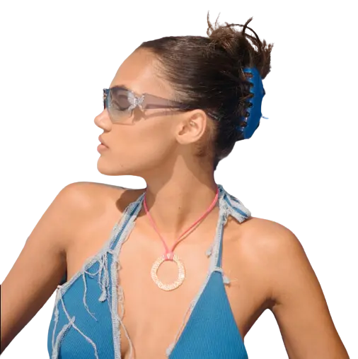 BIG EFFING CLIP IN BLUE CRUSH - БОЛЬШОЙ КРАБИК ДЛЯ ВОЛОС 