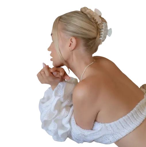 SWEETHEART CLIP IN PINK ANGEL FOOD - КРАБИК ДЛЯ ВОЛОС 