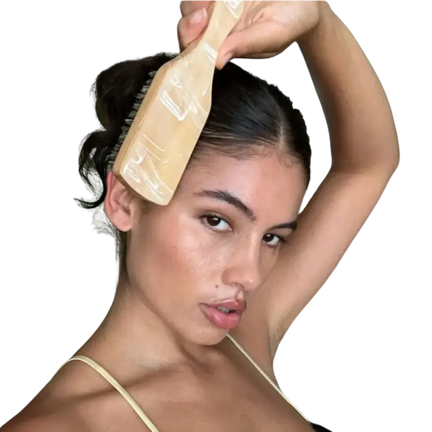 Mini Boar Bristle Brush in Leche Мини щетка для волос «Leche» 8cf1988e-dac2-4a45-bc57-4103ff1b7d58