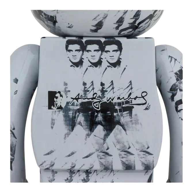 BE@RBRICK Andy Warhol's ELVIS PRESLEY 100% & 400% BE@RBRICK Andy Warhol's ELVIS PRESLEY 100% & 400%1